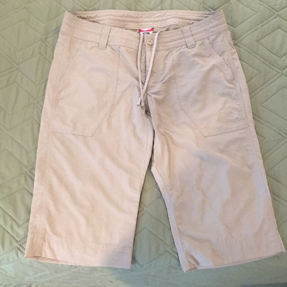 North Face Bermuda quick-dry nylon shorts.